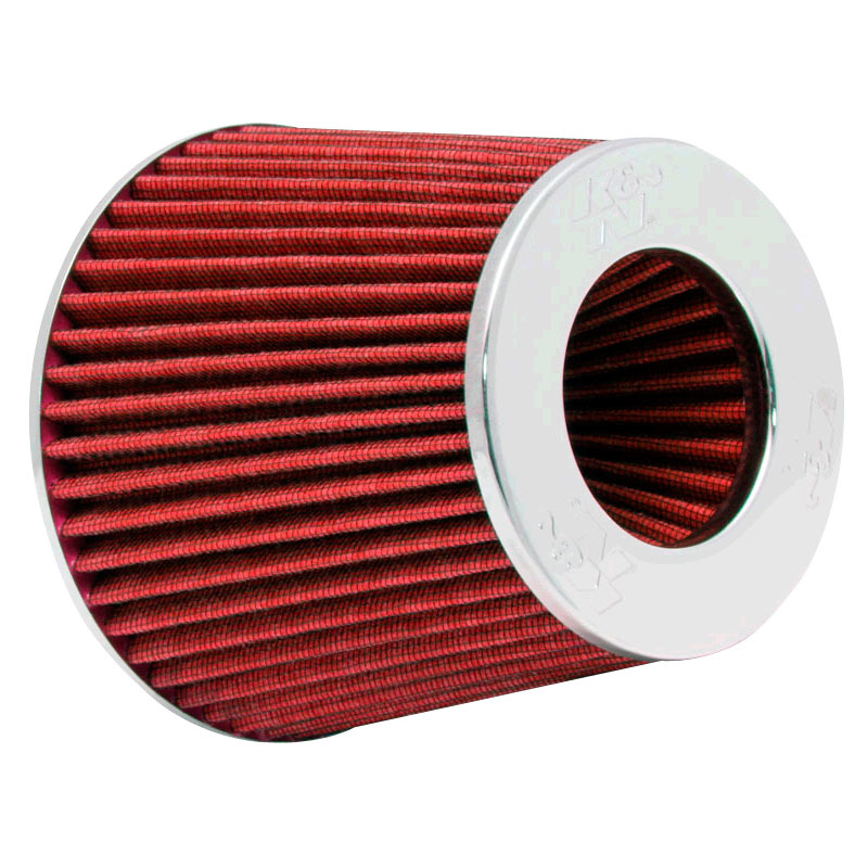 K&N RG Series Universal Air Filter with 3 Installation Diameters Red (RG-1001RD)