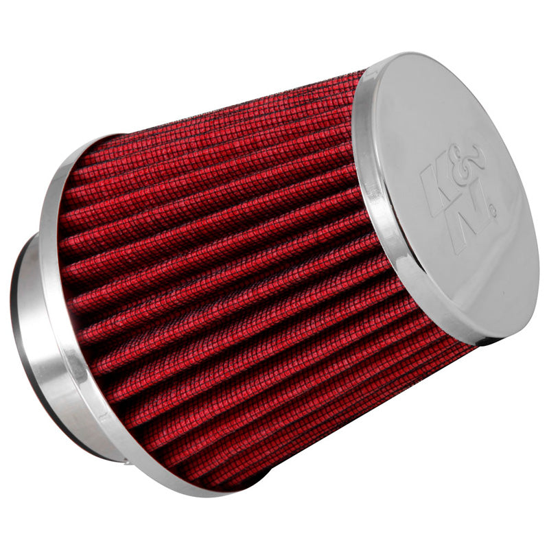 K&N RG-Series Universal Air Filter with 3 Installation diameters - length 114mm - Red (RG-1003RD-L)