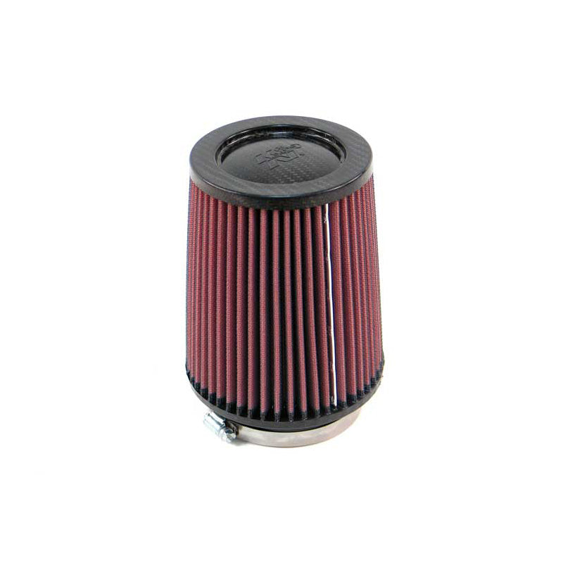 K&N Filtre à air universel - dessus en fibre de carbone - collerette 89mm, base 140mm, partie supérieure 114mm, hauteur 165mm (RP-4630)