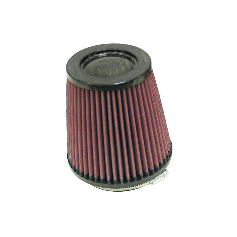 Filtre à air universel K&N - sommet en fibre de carbone - bride 102mm, base 137mm, sommet 102mm, hauteur 140mm (RP-4660)