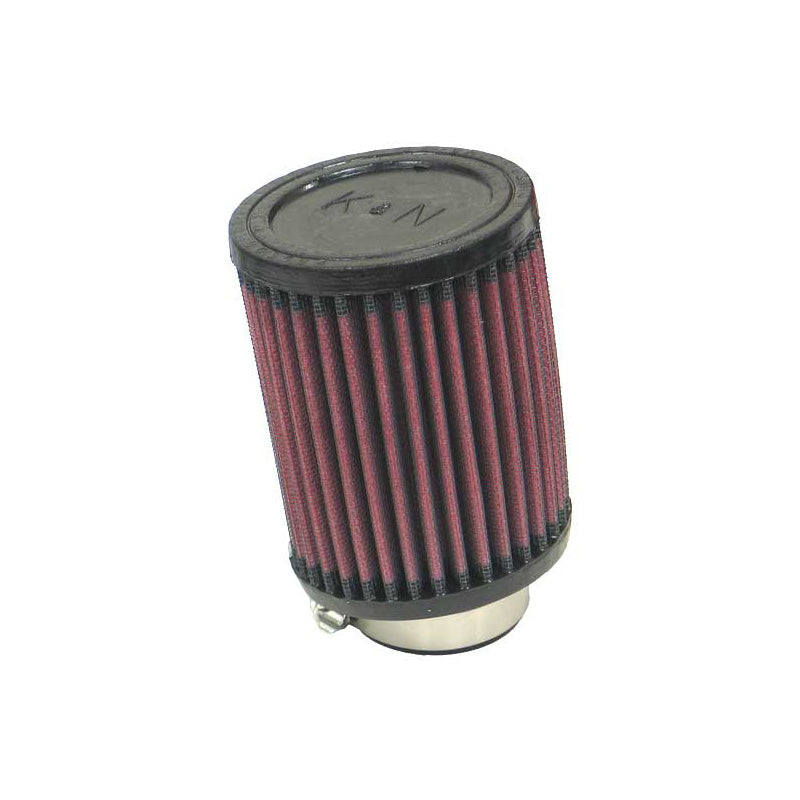 Filtre à air rond universel K&N 45mm de collerette, angle de 10 degrés, 89mm de diamètre extérieur, 114mm de hauteur (RU-1030)