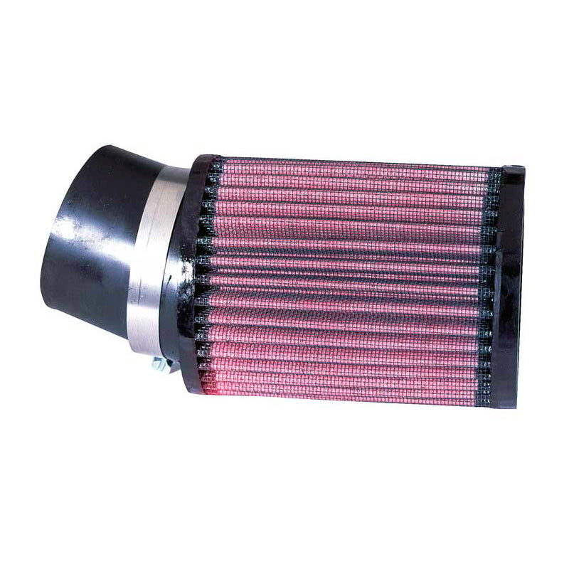 K&N Filtre à air rond universel, bride de 62mm, angle de 20 degrés, diamètre extérieur de 95mm, hauteur de 127mm (RU-1760)