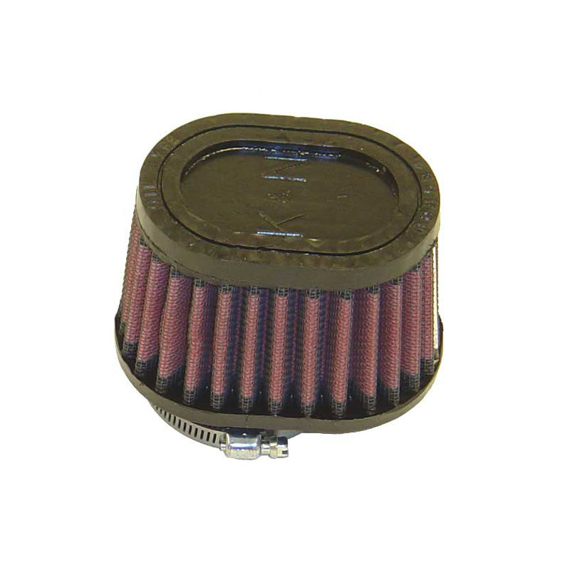 Filtre à air ovale/conique universel K&N bride décalée 51mm, base 102x76mm, sommet 89x64mm, hauteur 70mm (RU-1820)