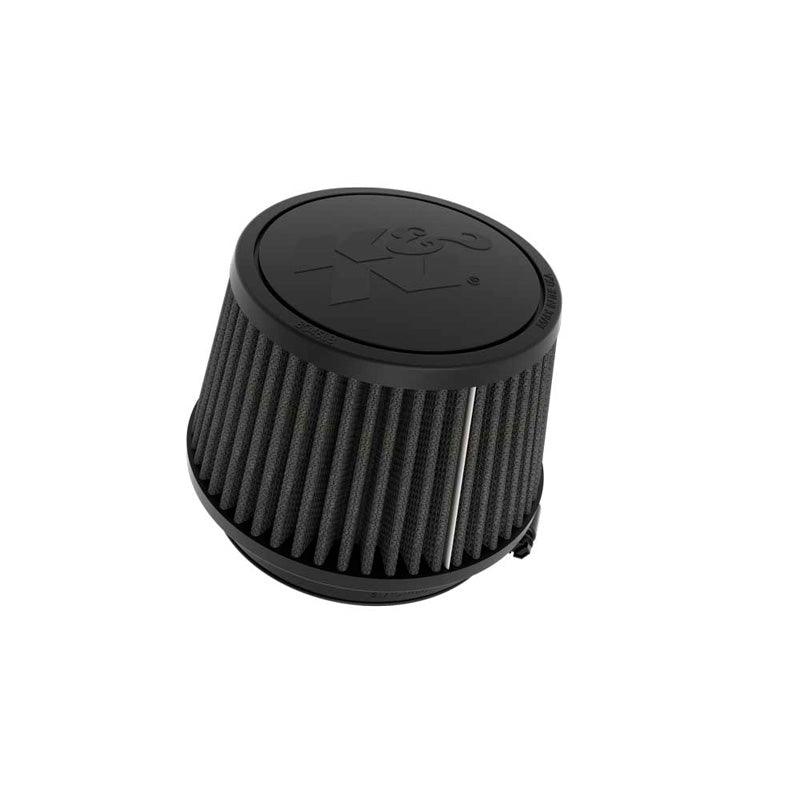 K&N Filtre à air universel noir Dryflow conique bride de 102mm, base 137mm, sommet 114mm, hauteur 87mm (RU-3119HBK)