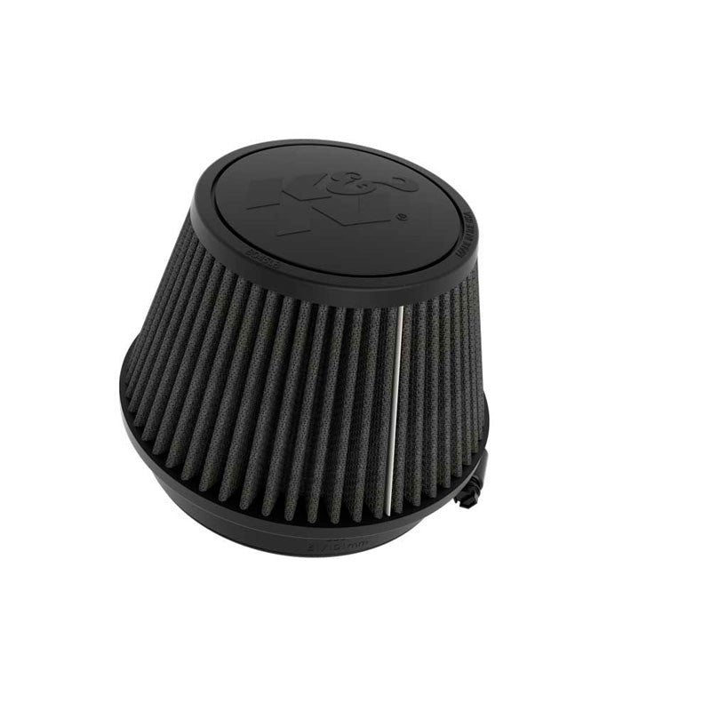 K&N zwarte universele Dryflow conische luchtfilter 127mm flens, 165mm basis, 114mm top, 102mm hoogte (RU-3120HBK)