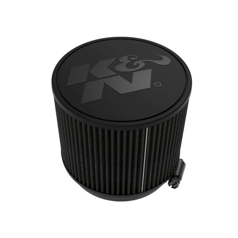 K&N Filtre à air rond universel Dryflow noir, collerette de 152 mm, diamètre extérieur de 191 mm, hauteur de 152 mm (RU-3123HBK)