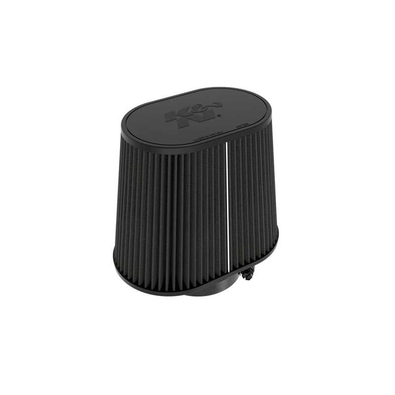 K&N Zwart universeel Dryflow ovaal/conisch luchtfilter 102mm flens, 146mm x 229mm basis, 178mm x 114mm top, 191mm hoogte (RU-3132HBK)
