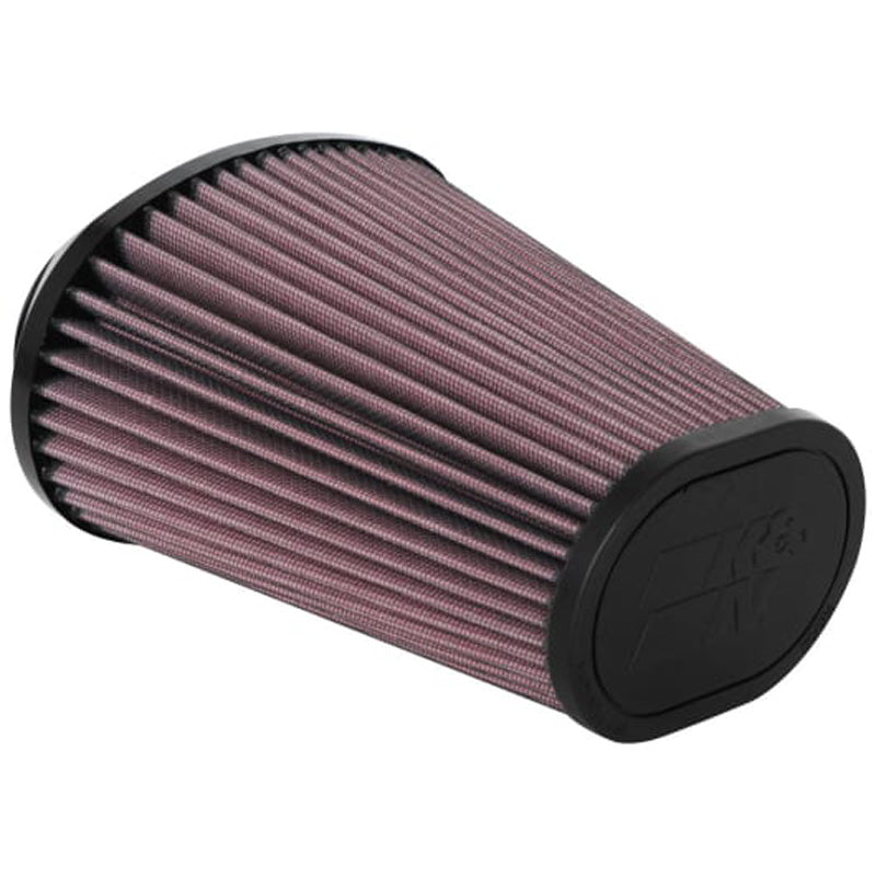 Filtre à air universel ovale/conique avec bride ovale de 72mm, base de 165mm, sommet de 114x83mm, hauteur de 191mm (RU-5063)