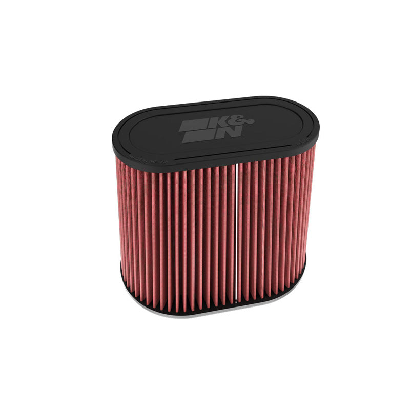 K&N Filtre à air universel ovale/conique, bride double 76mm, base 152mm x 229mm, sommet 191mm x 94mm, hauteur 191mm (RU-6104)