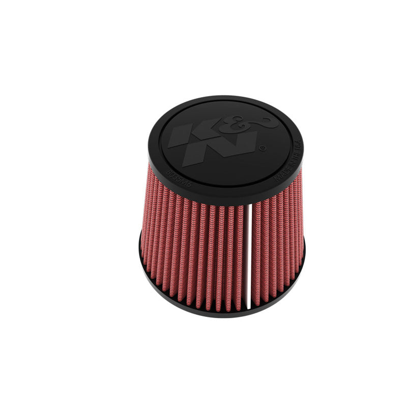 K&N Filtre à air universel ovale/conique, collerette de 60mm, base de 113mm x 132mm, sommet de 84mm x 89mm, hauteur de 112mm (RU-70032)