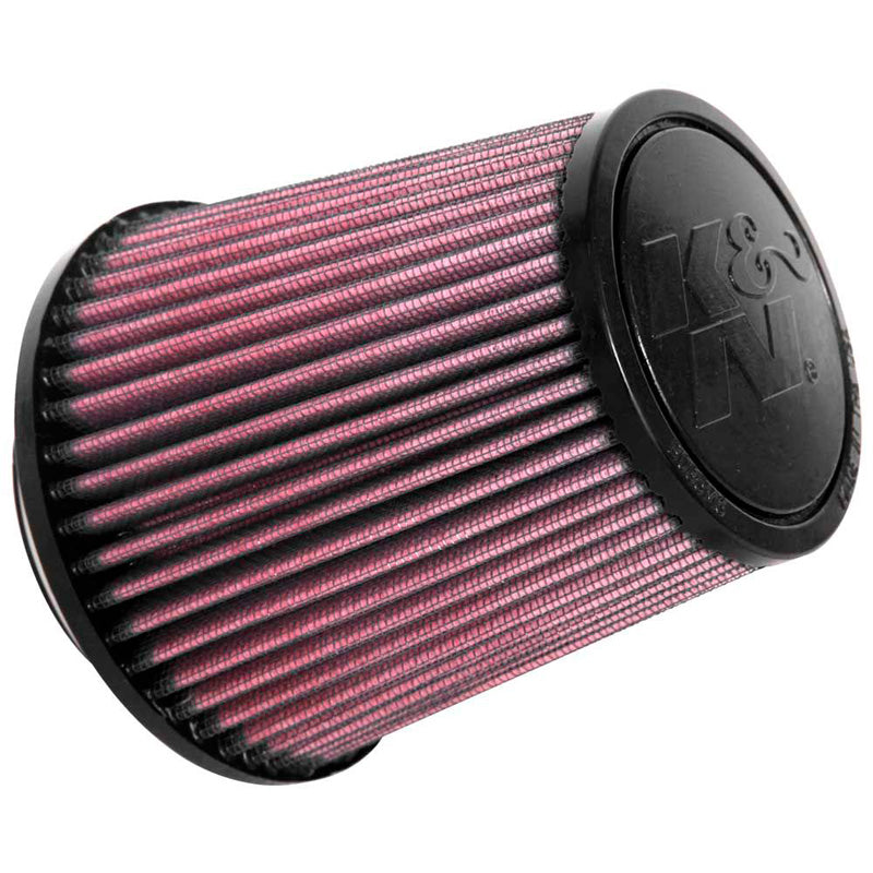 K&N Filtre à air conique universel, collerette de 70mm, base de 119mm, sommet de 89mm, hauteur de 124mm (RU-9350)