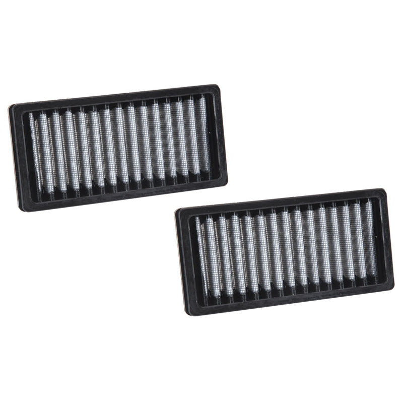 K&N Cabin Air Filter (2 pieces), fits Jeep Wrangler 2.8, 3.6, 3.8 2011-2017 (VF1010)