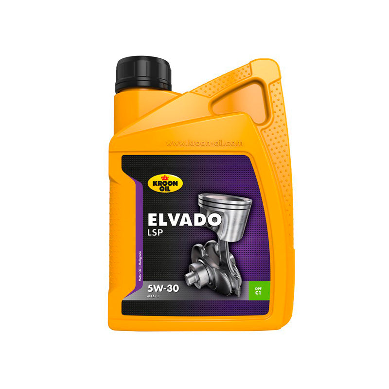 Kroon-Oil, Elvado LSP 5W-30 - Synthetic Engine Oil - 1L