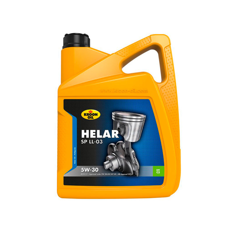 Kroon-Oil, Helar SP LL-03 5W-30 Engine Oil - 5L - Fuel-Saving and Long-Lasting
