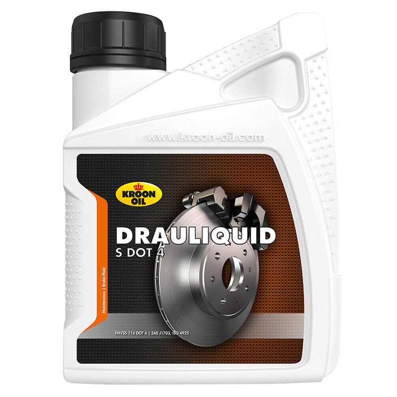 Kroon-Oil, Drauliquid-S DOT 4 - Synthetic Brake Fluid - 500ml