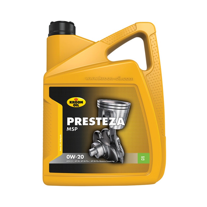 Kroon-Oil, Presteza MSP 0W-20 - 5L - Fuel-Saving Synthetic Motor Oil