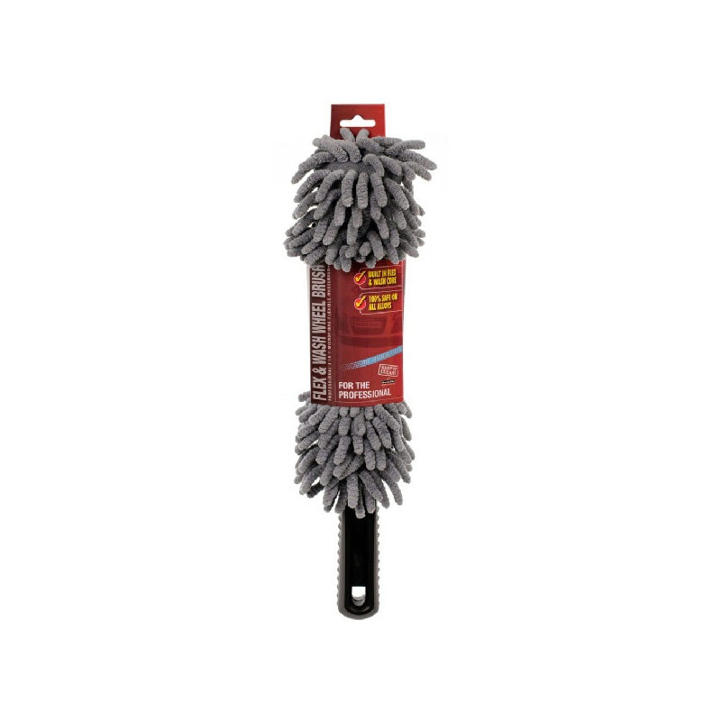 Martin Cox, Flexible Wheel Brush with Microfiber Noodle - For Cleaning Wheels