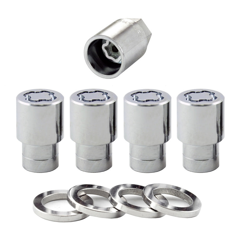 McGard, antivols de roues M12x1.50 - plats - 4 pièces + clé