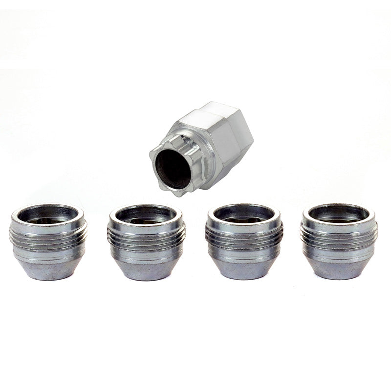 McGard, écrous antivol de roue M12x1.25 - conique - 19,7mm (tête 19/21mm) - lot de 4 pièces + clé