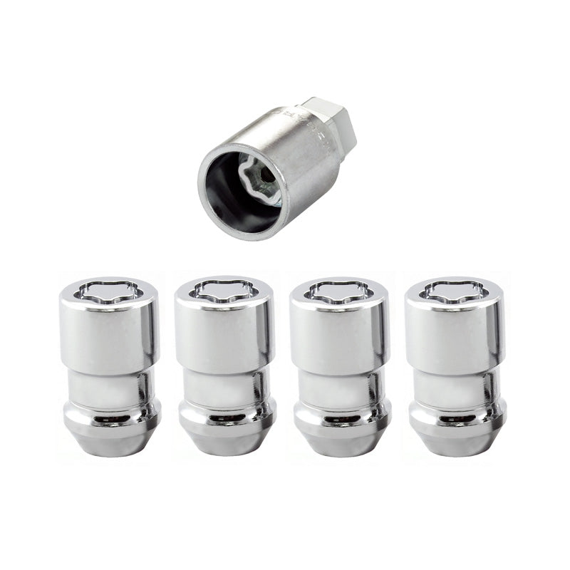 McGard, écrous antivol de roue - 1/2''-20 - conique - 37mm (tête 19mm) - lot de 4 pièces + clé