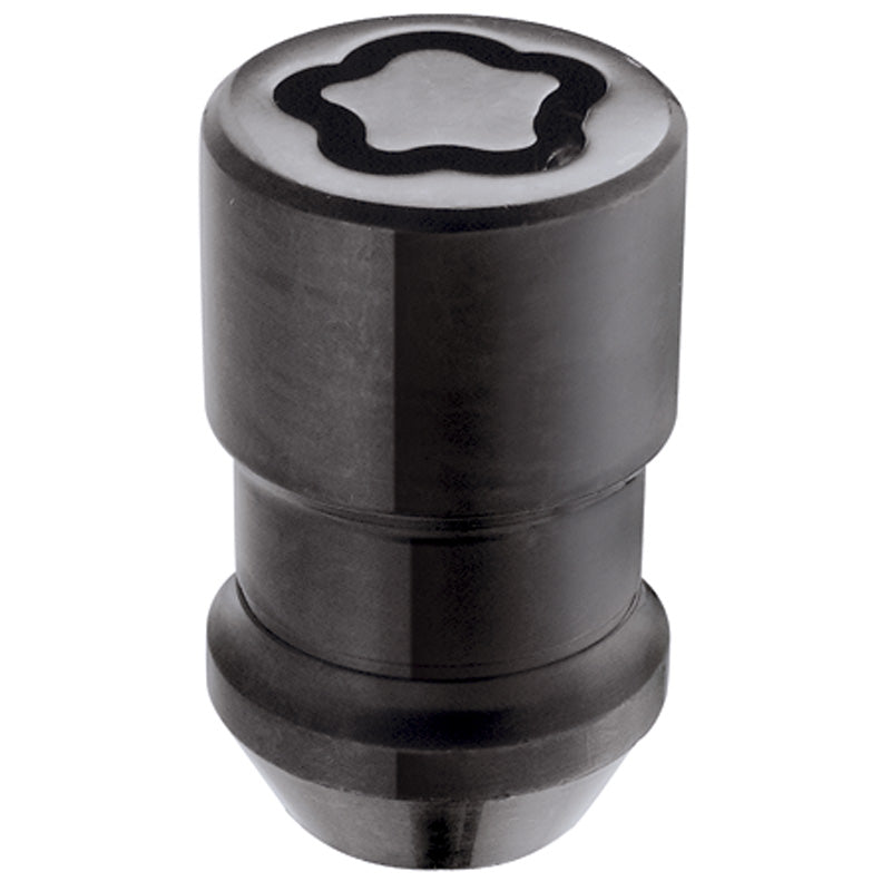 McGard, écrous antivol de roue M12x1.50 - noir - conique - 37mm (tête de 19mm) - 4 pièces + clé