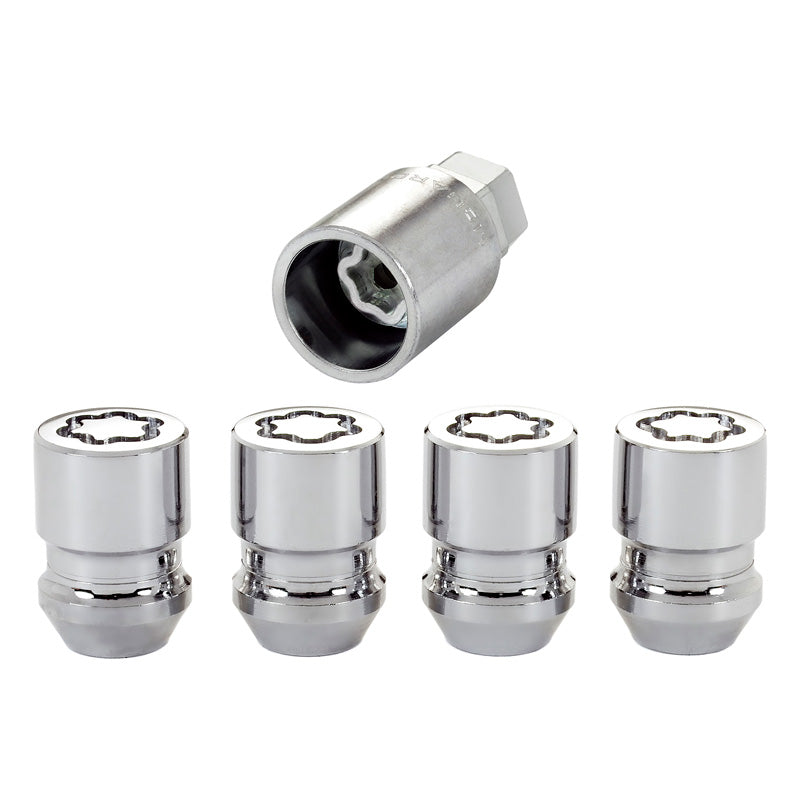 McGard, écrous antivol de roue M12x1.25 - conique - 32.5 mm (clé de 21 mm) - lot de 4 + clé