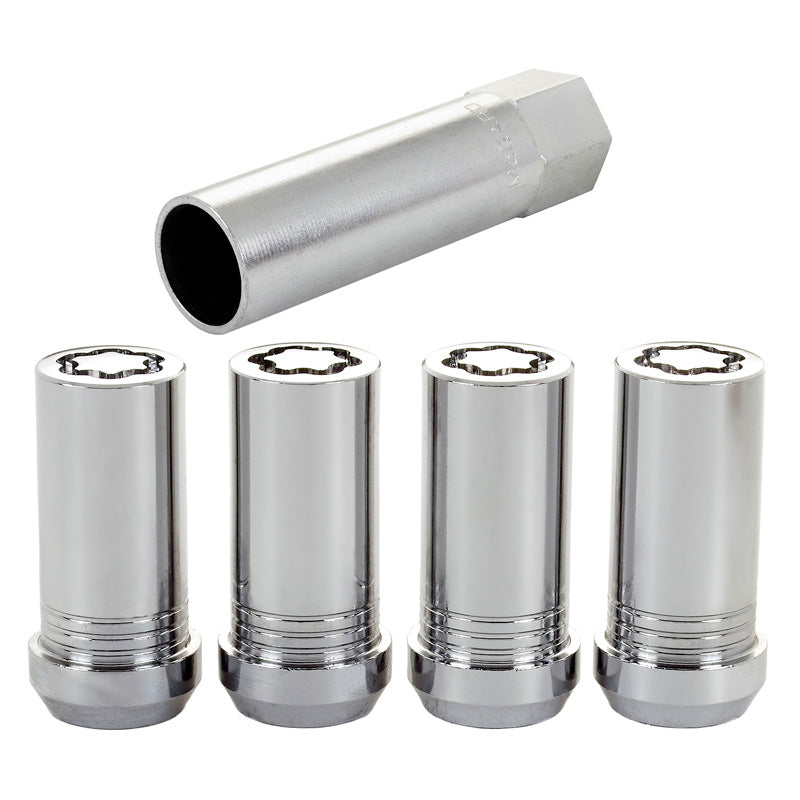 McGard, écrous de roue HEX/Tuner M14x1.50 - Conique - Longueur 26mm - Lot de 4 pcs. + clé
