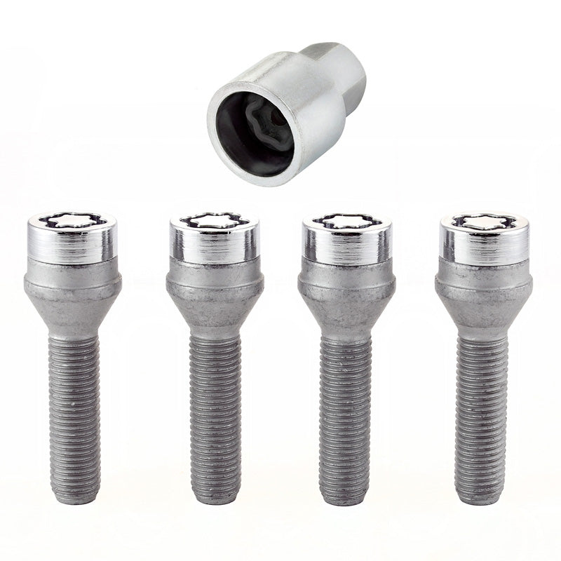 McGard, boulons antivol de roue M12x1.50 - conique - longueur 42.1mm (clé 17mm) - lot de 4 pièces