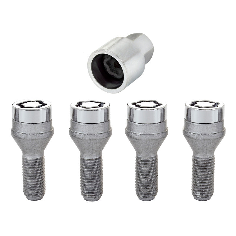 McGard, boulons antivol de roue M12x1.50 - conique - longueur 25,5mm (tête 17mm) - lot de 4 pièces + clé