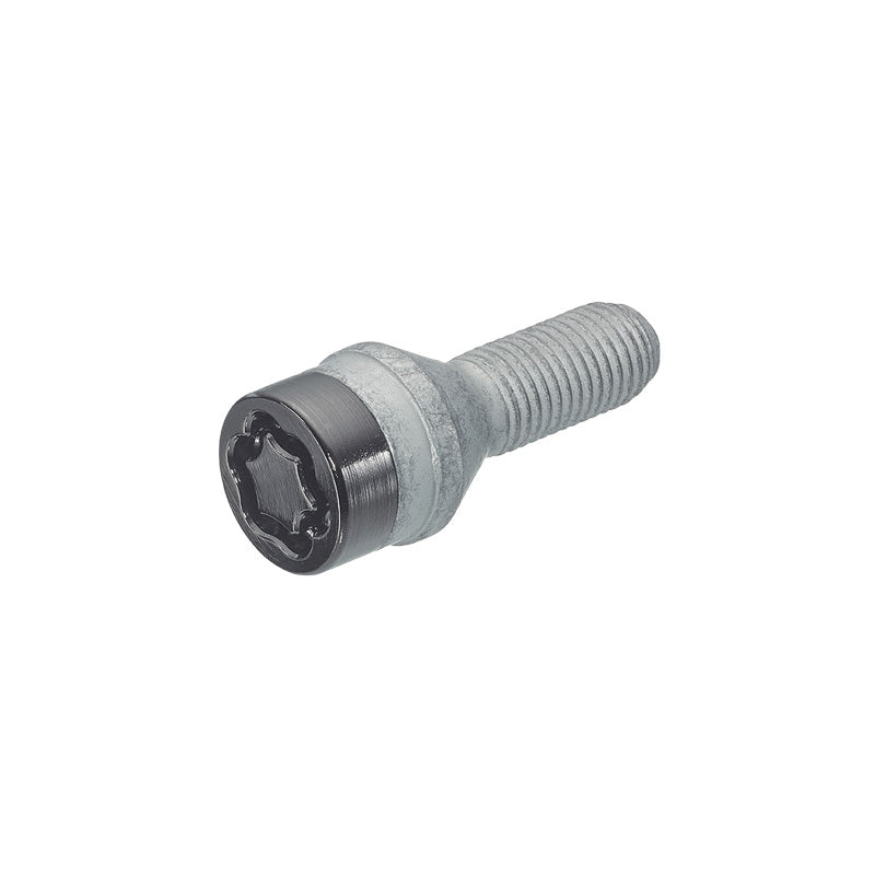 McGard, Wheel Locking Bolts M14x1.50 - Black - Conical - 25mm (17mm head) - Set of 4 + key