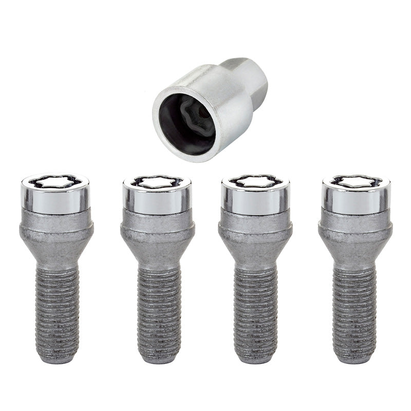 McGard, Wheel locking bolts M12x1.75 - Conical - Length 30.6mm (19mm head) - Set of 4 + key