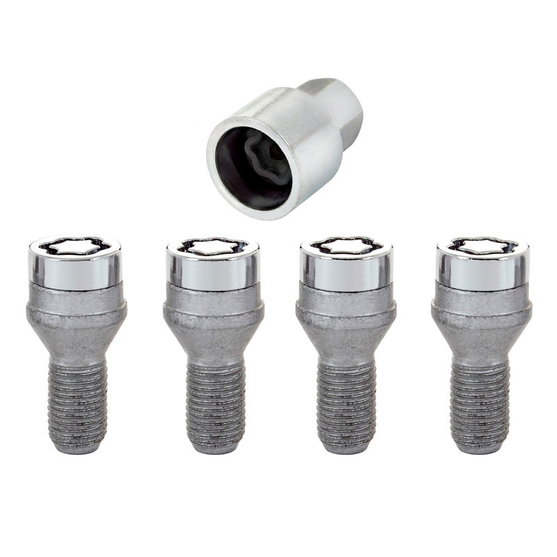 McGard, Slotbouten voor wielen M16x1.50 - Conisch - 30mm (21mm hoofd) - Set van 4 stuks + sleutel