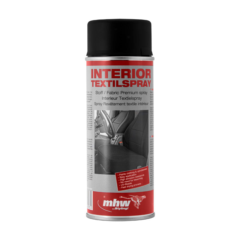 MHW Styling, Textile Paint Spray - Black - 400ml