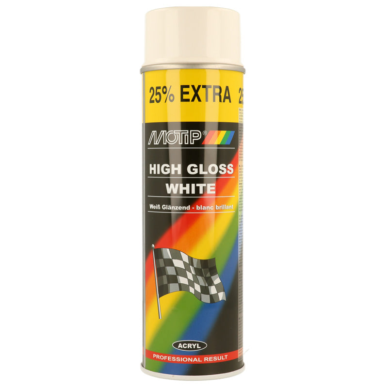 Motip, Rallyelak - Wit hoogglans - 500ml