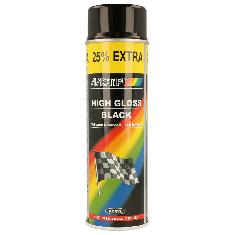 Motip, vernis Rallye - noir brillant - 500ml
