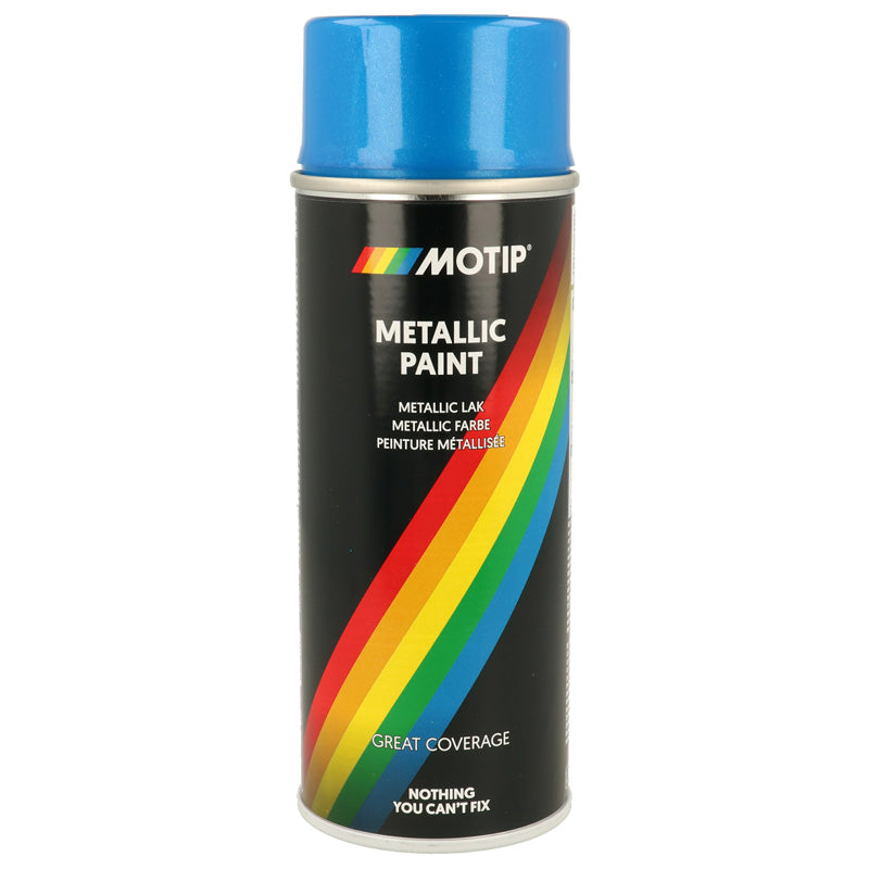 Motip, Vernis métallique, bleu, 400ml