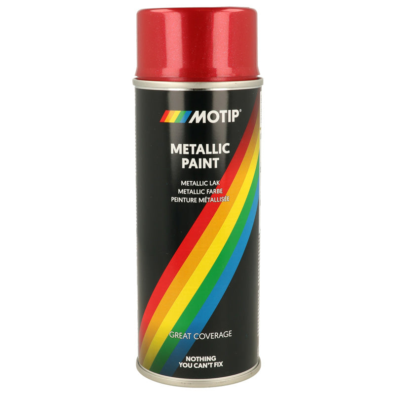 Motip, Metallic Paint, Red, 400ml