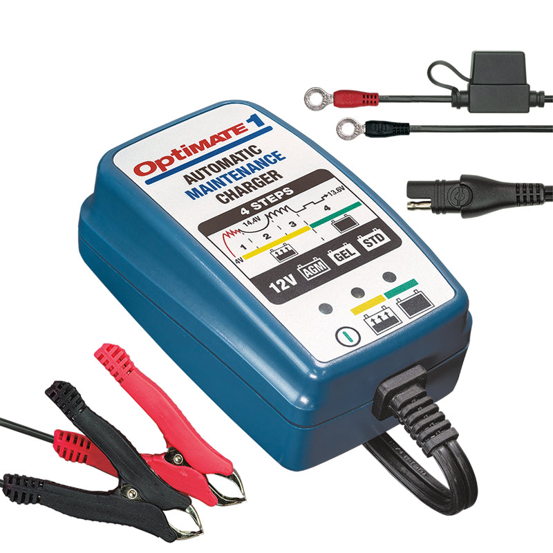 OptiMate, Batterioplader, 6V/12V 0,6A, VoltMatic