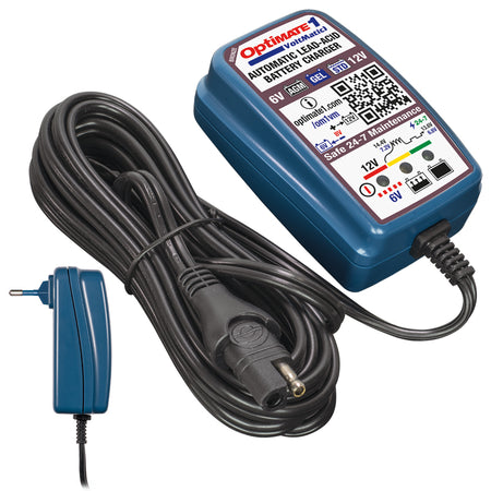 OptiMate, Batterioplader, 6V/12V 0,6A, VoltMatic