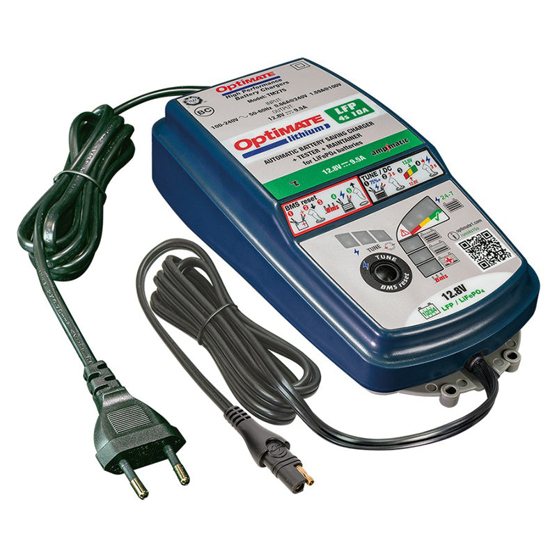 OptiMate, Batterioplader, Lithium 4s 10-Amp, passer til 12.8V/13.2V LiFePO4/LFP batterier