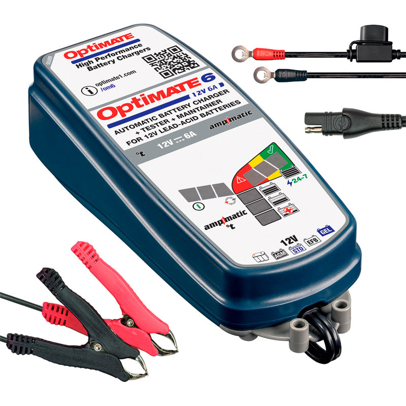 OptiMate, chargeur de batterie, 6 Ampmatic 12V/6.0A, 9 étapes