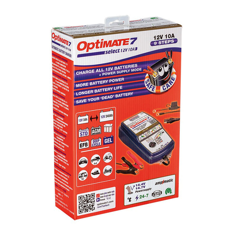 OptiMate, Batterioplader, 12V 10A, Optimate 7 Select GOLD series