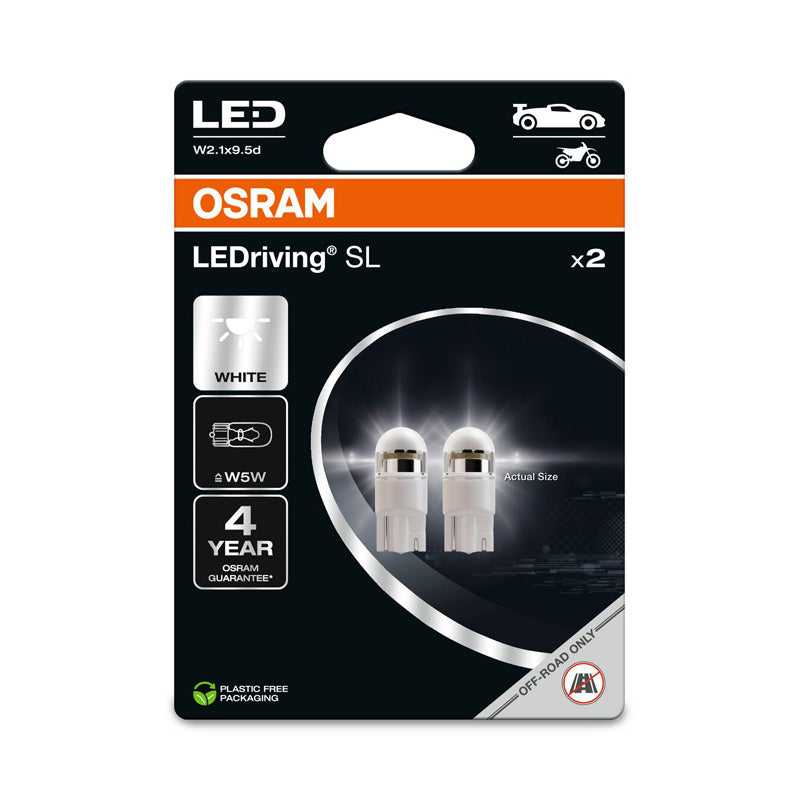 Osram, LEDriving SL W5W - T10 - Cold White - 12V - Set of 2 pcs (6000K)