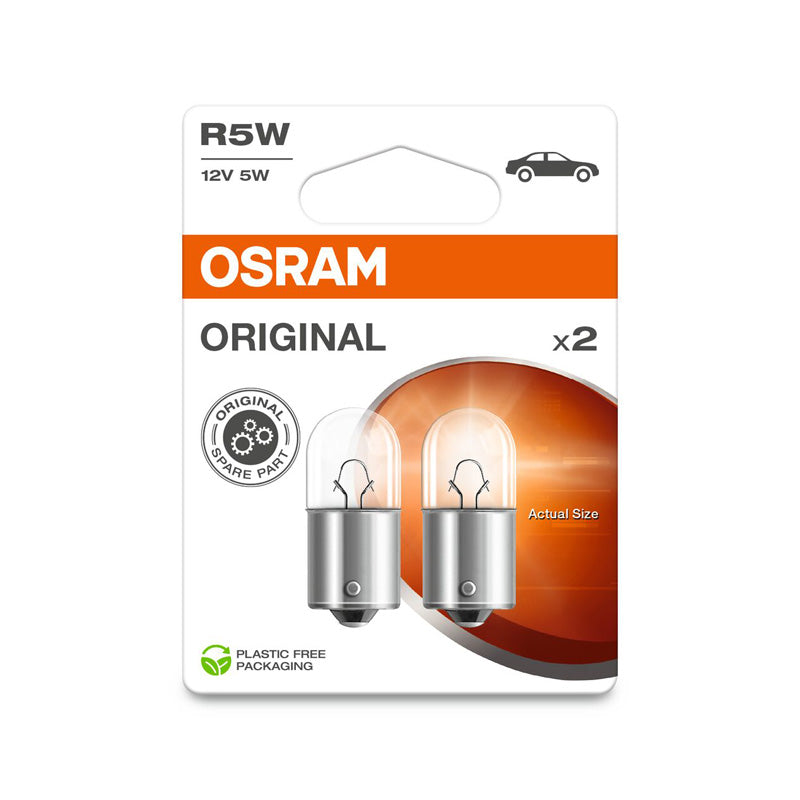Osram, Ampoules halogènes Original - BA15S R5W - 12V/5W - Lot de 2 pcs.