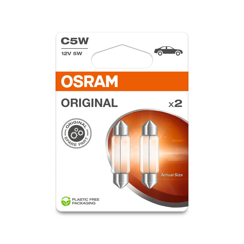 Osram, Original halogeenlampen - pinol 36mm 12/5W - set van 2 stuks