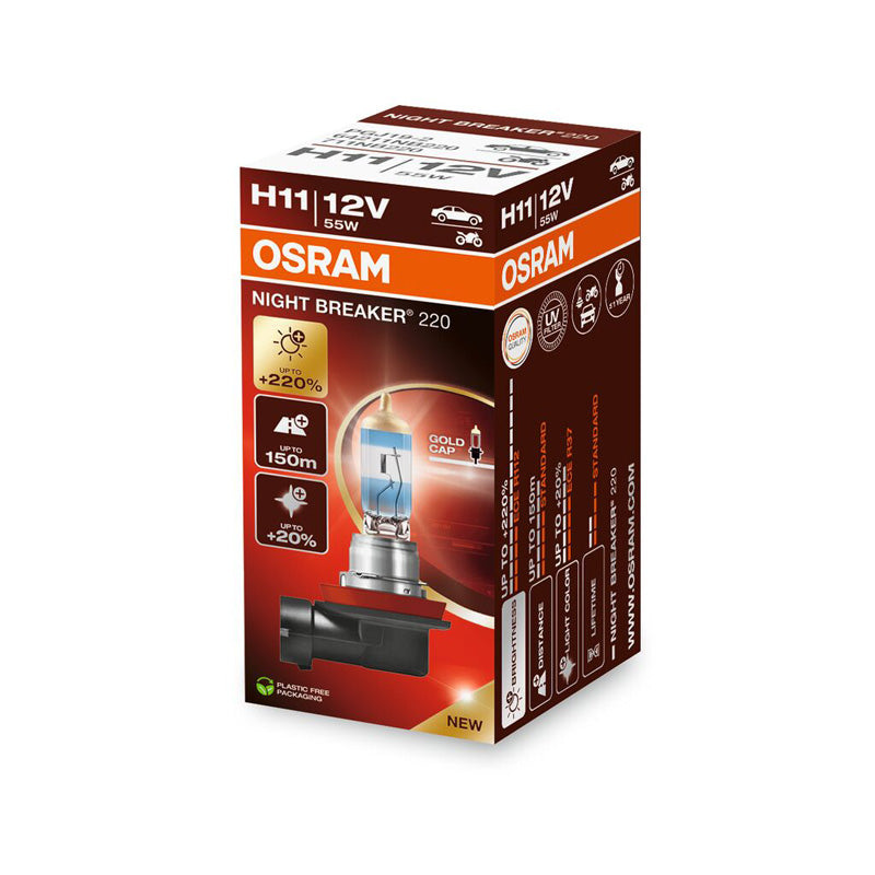 Osram, Night Breaker 220 halogeenlamp H11 - 12V/55W - enkel stuk