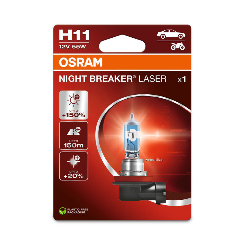 Osram, Ampoule halogène Night Breaker Laser H11 - 12V/55W - Pièce unique