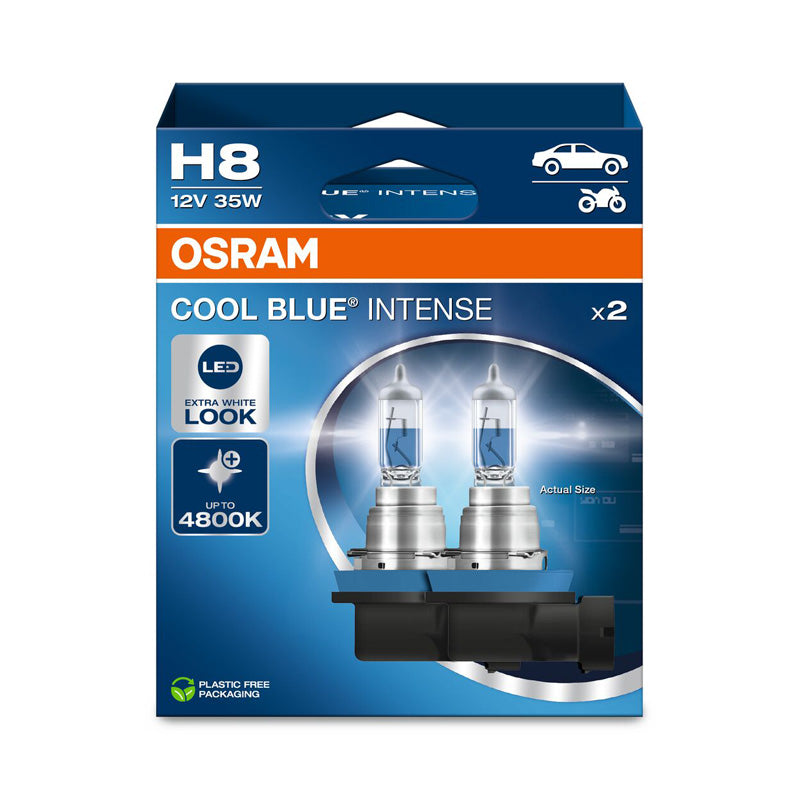 Osram, Cool Blue Intense halogen bulbs - H8 - 12V/55W - Set of 2 pcs.