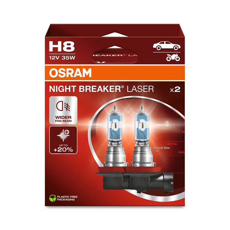 Osram, Ampoules halogènes Night Breaker Laser - H8 - 12V/35W - 2pcs.