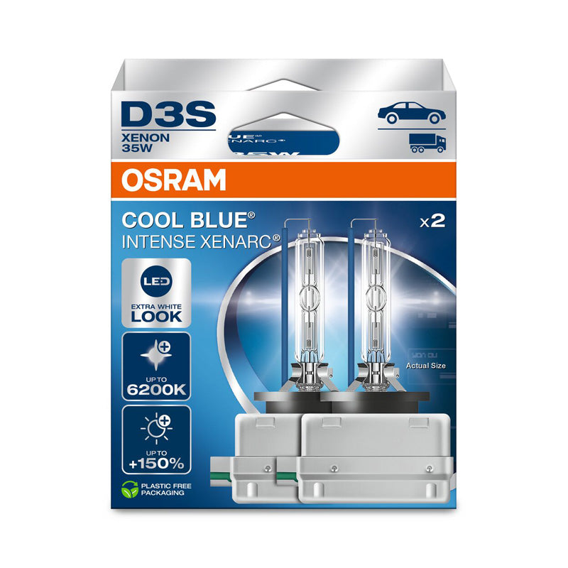 Osram, Xenarc Cool Blue Intense Xenon bulbs - D3S - 12V/35W - Set of 2 - Up to 6200K